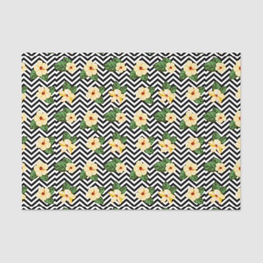 Blume (Design 47 Gelb/orange Serie) Seidenpapier (Vorderseite)