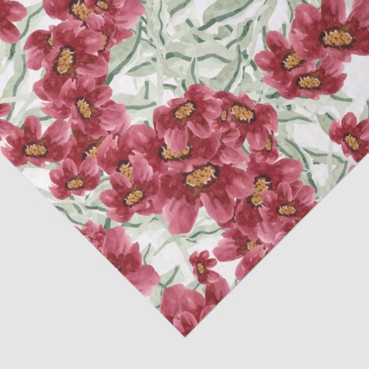 Blume (Design 52 Red Series) Seidenpapier (Ausschnitt)