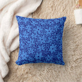 Blume Design - Baby Blue on Navy Kissen (Decke)