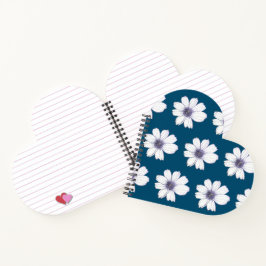 Blume Design Blue Notebook Notizblock