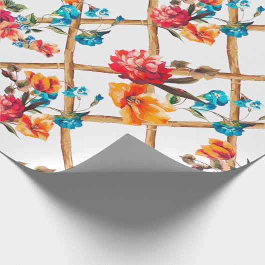 Blume Design Blume, Öl, Malerei, Geschenkpapier (Ecke)