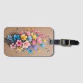 Blume Design Blumenmuster Art Gepäckanhänger (Vorderseite (Horizontal))