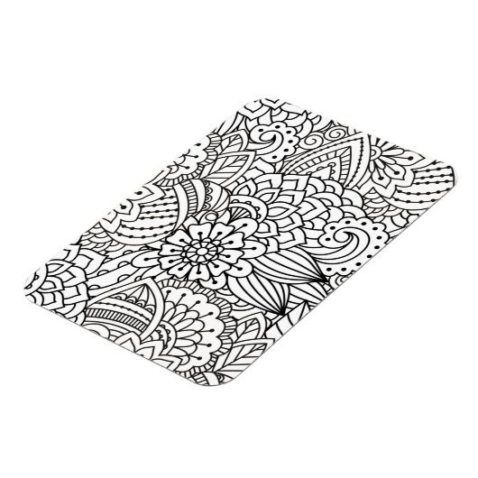 Blume Design Doodle Magnet (Linke Seite)