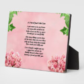 Blume-Design - Freundschaftsgedicht Fotoplatte (Seite)