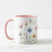 Blume-Design-Kaffee für Wasserfarben Tasse (Links)