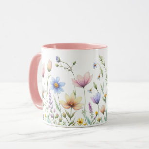 Blume-Design-Kaffee für Wasserfarben Tasse