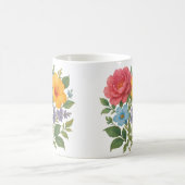 Blume-Design-Kaffee-Tasse Kaffeetasse (Mittel)