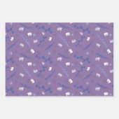 Blume Design Lila Geschenkpapier (Vorderseite 2)