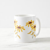 Blume Design Puzzle Kaffee Tasse (VorderseiteRechts)