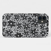 Blume Design - Schwarz auf Weiß.pdf Case-Mate iPhone Hülle (Rückseite (Horizontal))