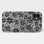 Blume Design - Schwarz auf Weiß.pdf Case-Mate iPhone Hülle (Rückseite (Horizontal))