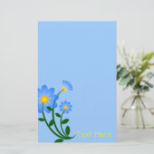 Blume Design Stationery Briefpapier (Stehend Vorderseite)