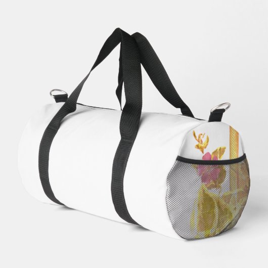 Blume-DESIGN-STIL für die Papiertüte schneiden Duffle Bag (Rechte Ecke)