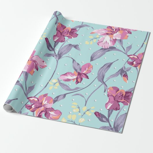 Blume Design Textil Illustration,Hintergrund,d Geschenkpapier (Ungerollt)