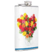 Blume Design Vinyl Wrapped Flask. Flachmann (Rechts)