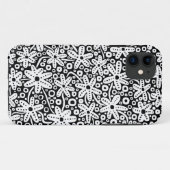 Blume Design - Weiß auf Black.pdf Case-Mate iPhone Hülle (Rückseite (Horizontal))