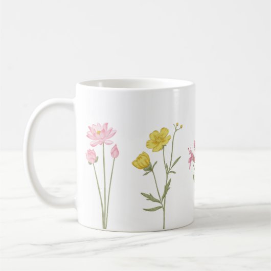 Blume Designed Tasse (Links)