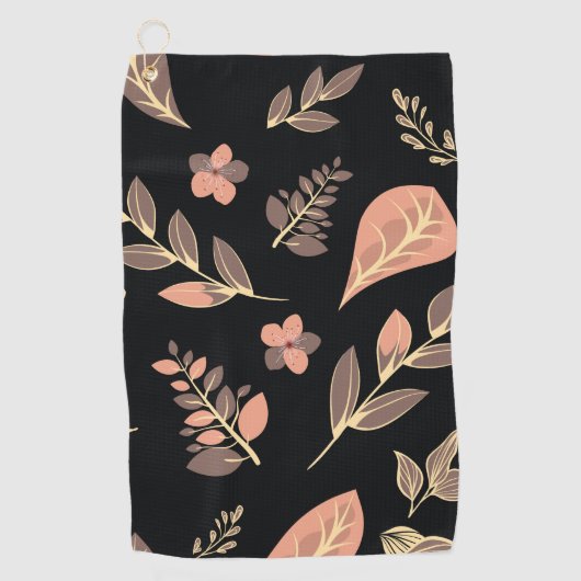 Blume-Designserie Golfhandtuch (Vorderseite)
