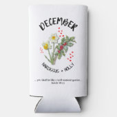 Blume Dezember Christlich Selters Dosenkühler (Rückseite)