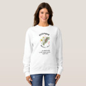 Blume Dezember Christlich Sweatshirt (Vorne ganz)