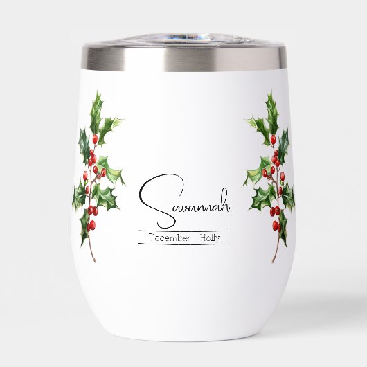 Blume Dezember Holly (Vorderseite)