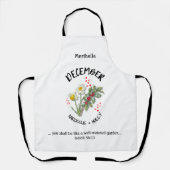 Blume DEZEMBER-Individuelle Name zum Geburtstag Ch Schürze (Vorderseite)