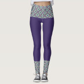 Blume Diamond Star Muster Leggings (Vorderseite)