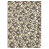 Blume Diamonds Clipboard Klemmbrett (Rückseite)