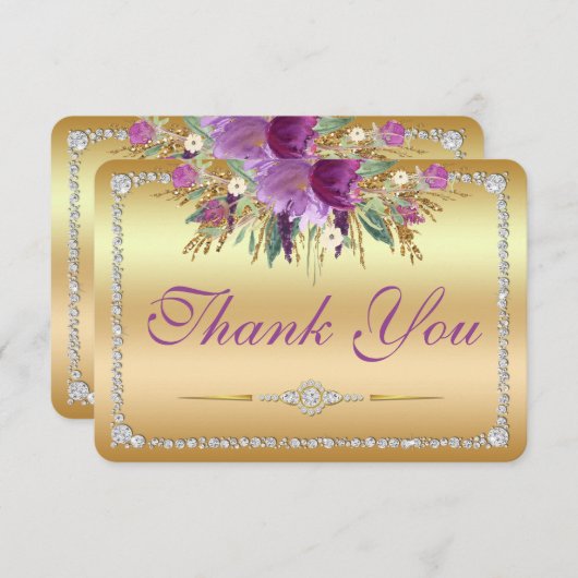 Blume Diamonds Wedding Danke Gold (Vorne/Hinten)