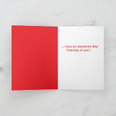 Blume, die an Ihre Grußkarte denken Karte (Innenseite)