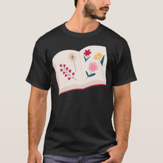 Blume, die aus buchstäblichen Blume wachsen T-Shirt