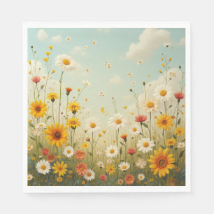 Blume, die der Quelle ähneln Serviette