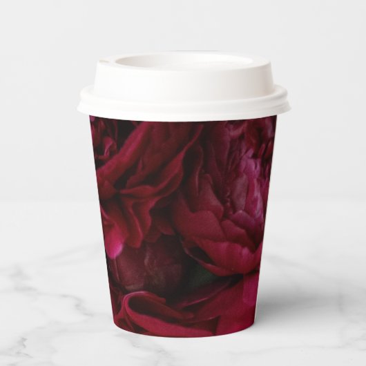 Blume, die einfach zu Papieraufnahmen gehen Pappbecher (Rückseite)