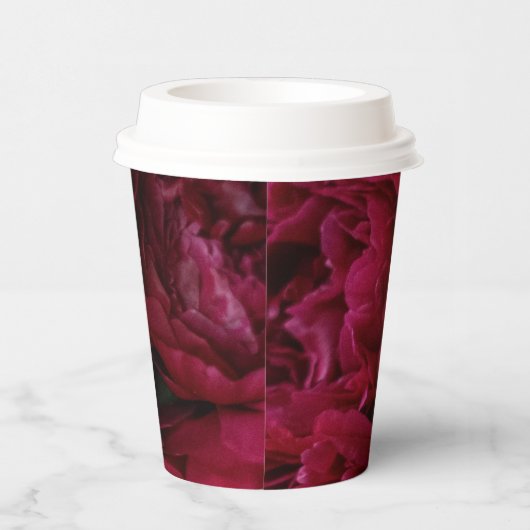 Blume, die einfach zu Papieraufnahmen gehen Pappbecher (Rechts)