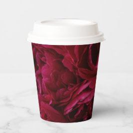 Blume, die einfach zu Papieraufnahmen gehen Pappbecher