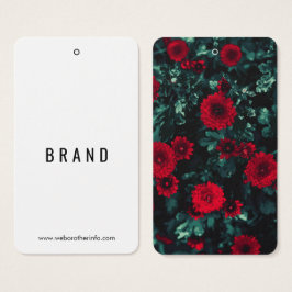 Blume, die Firmenname definieren, hängen Tags Kart