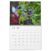 Blume, die Hummingbirds Calendar anziehen Kalender (Mär 2026)