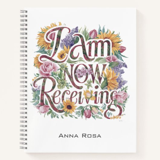 *~* Blume, DIE ICH JETZT ERHALTE AP85 Manifestatio Notizblock (Vorderseite)