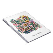 *~* Blume, DIE ICH JETZT ERHALTE AP85 Manifesting  Notizblock (Rechte Seite)