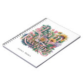 *~* Blume, DIE ICH JETZT ERHALTE AP85 Manifesting  Notizblock (Linke Seite)