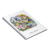 *~* Blume, DIE ICH JETZT ERHALTE AP85 Manifesting  Notizblock (Rechte Seite)