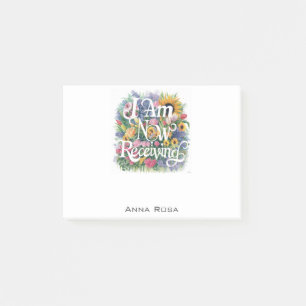 *~* Blume, DIE ICH JETZT ERHALTE AP85 Manifesting Post-it Klebezettel