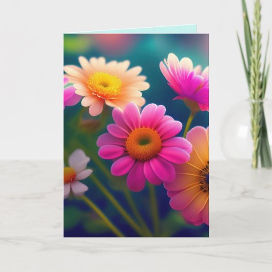 BLUME, DIE IHNEN EINE WUNDERSCHÖNE GREETINGKARTE G DANKESKARTE (Vorderseite)