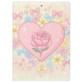 Blume, die im Herzen blühen.. von Natasha Us Klemmbrett (Rückseite)