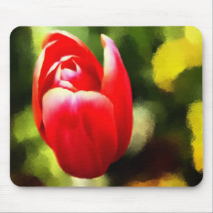 Blume, die Mousepad malt