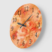 Blume, die ringsum Uhr malt (Winkel)