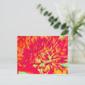 Blume digitaler Kunst Postkarte (Stehend Vorderseite)