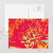 Blume digitaler Kunst Postkarte (Vorne/Hinten)