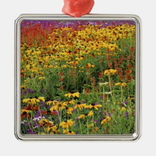 Blume-Display in den internationalen Friedensgärt Silbernes Ornament