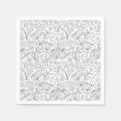 Blume-Doodins Serviette (Vorderseite)